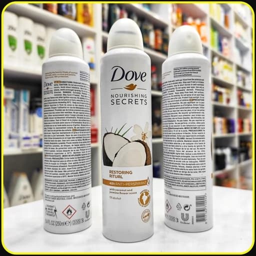 اسپری بدن داو عصاره نارگیل و گل یاس 250ml