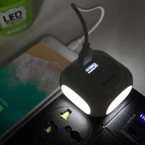 شارژر دیواری با کابل MICRO باوین مدل BAVIN PC517Y با تاچ لامپ — تصویر ۴