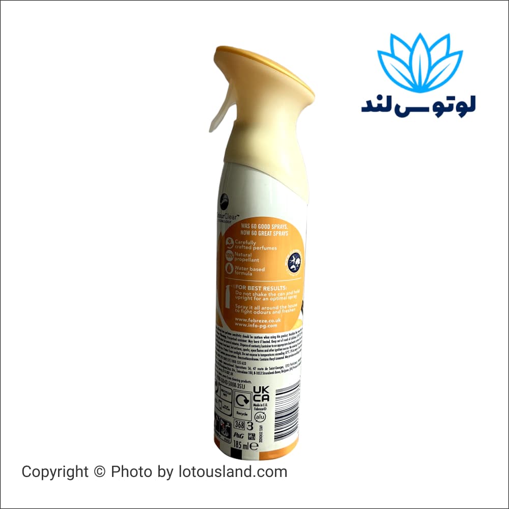 اسپری خوشبو کننده هوای فبرز Febreze با رایحه وانیل — تصویر ۲