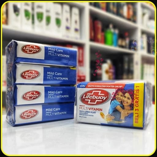 صابون مولتی ویتامین لایفبوی آنتی باکتریال lifebuoy mild care 400gr