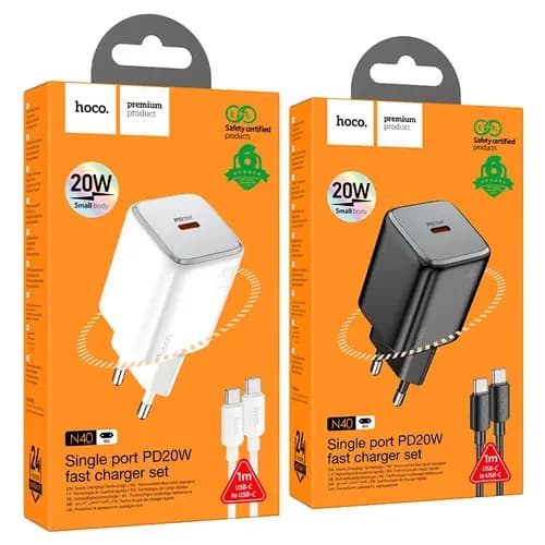 شارژر 20 وات تایپ سی هوکو مدل HOCO N40 (EU) — تصویر ۳