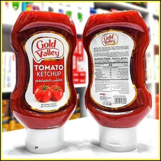 سس کچاپ گوجه فرنگی گلد ولی Gold Valley Tomato Ketchup وزن ۵۶۷ گرم