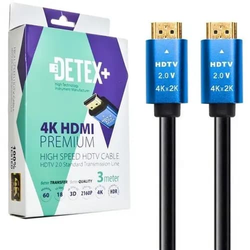 کابل 3 متری دیتکس 4K HDMI DETEX — تصویر ۲