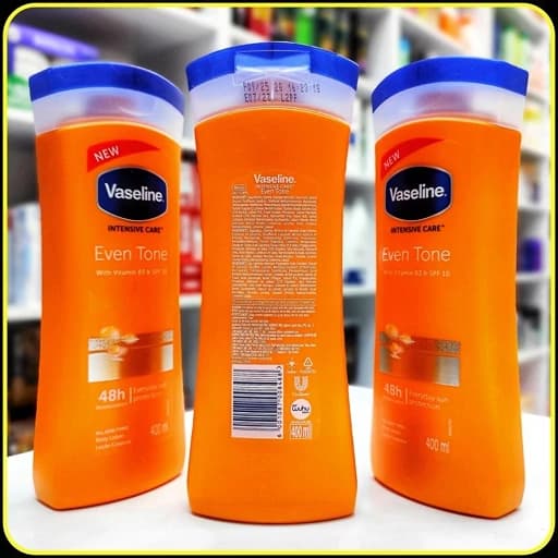 لوسیون بدن وازلین ایون تون Vaseline Intensive Care Even Tone با ویتامین B3 و SPF10 حجم 400 میلی‌لیتر — تصویر ۲