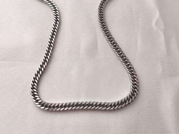 زنجیر مردانه کارتیر نقره‌ای | رنگ ثابت و ضد حساسیت