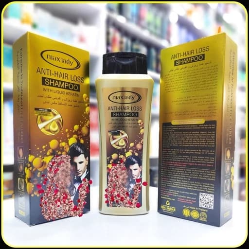 شامپو ضد ریزش مو مکس لیدی Max lady anti hair loss shampoo 470ml