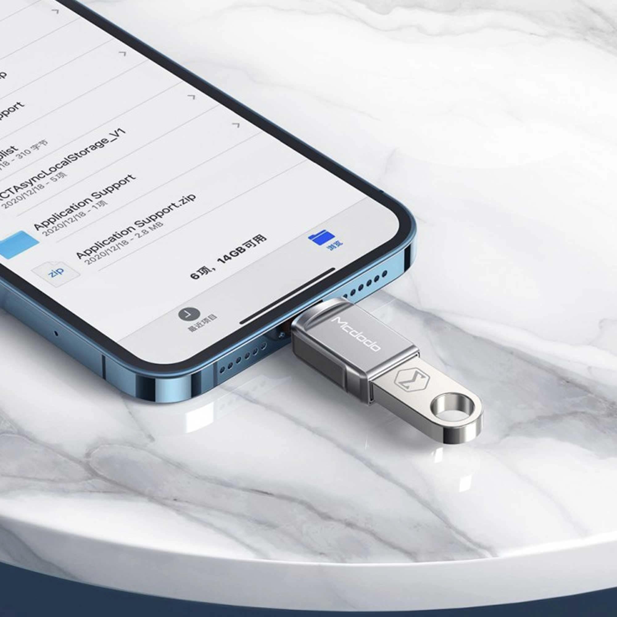 تبدیل OTG Lightning USB 3.0 برند Mcdodo مدل OT-860 — تصویر ۳