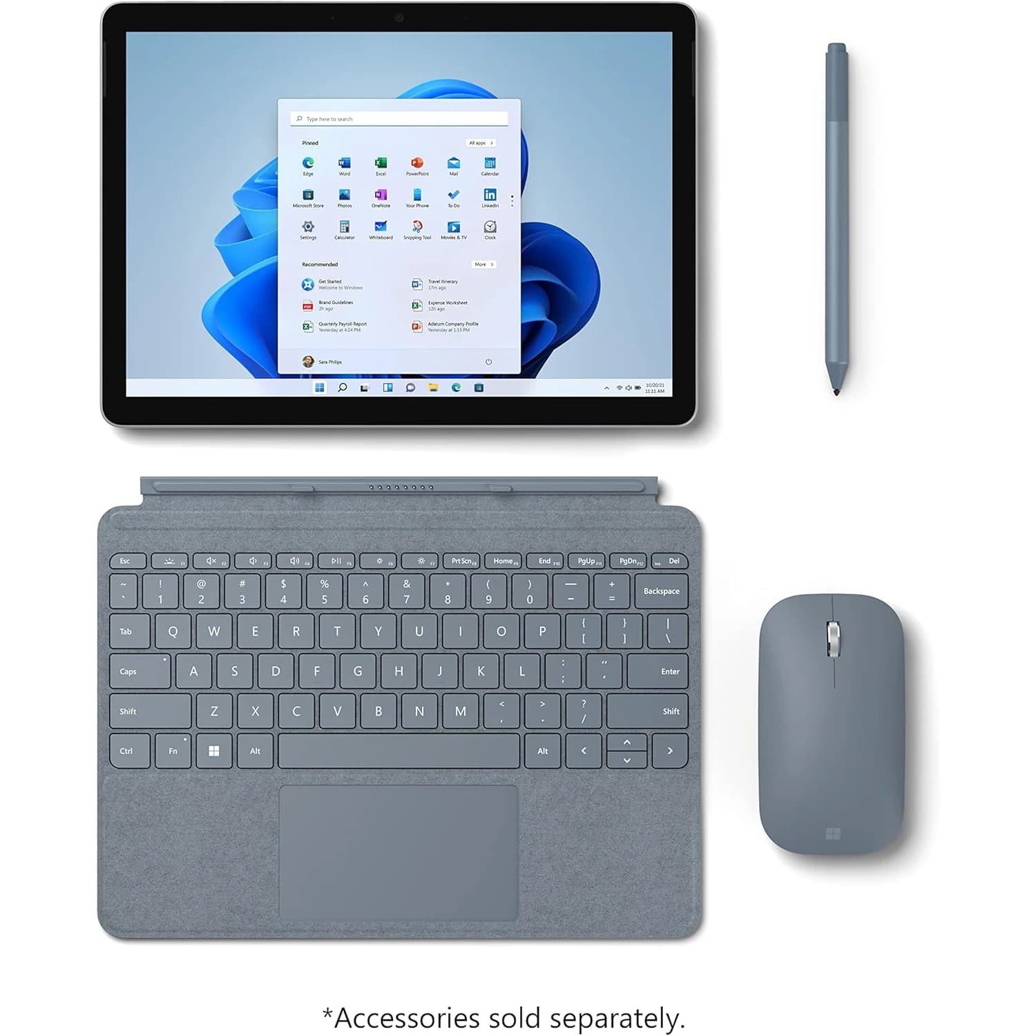 تبلت سرفیس گو 2 مدل Core m3-8100Y 8GB RAM 128GB SSD گرید A همراه با کیبرد و شارژر — تصویر ۶
