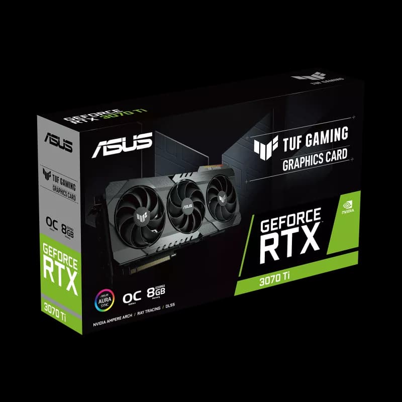 کارت گرافیک ایسوس GeForce RTX 3070 TI TUF GAMING LHR O8G