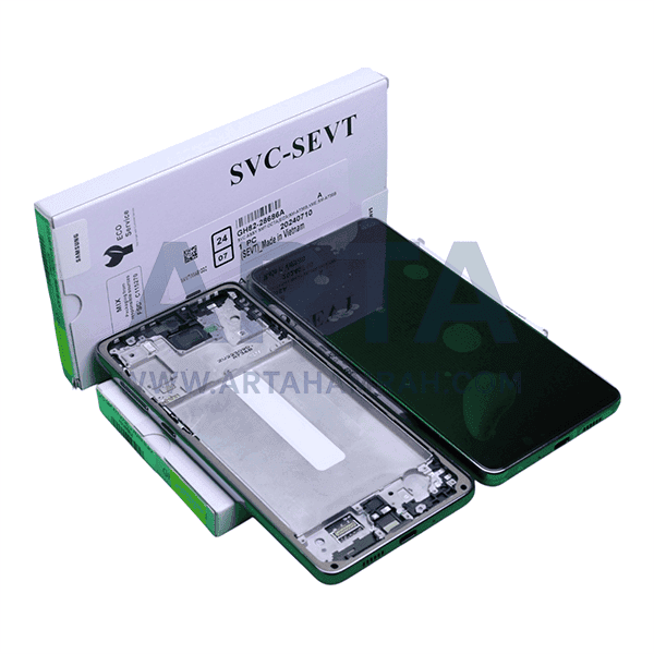 تاچ ال سی دی سامسونگ A73 (A736) اسمبل LCD SAM A73 (A736) + FRAME BLACK ASSEMBLE