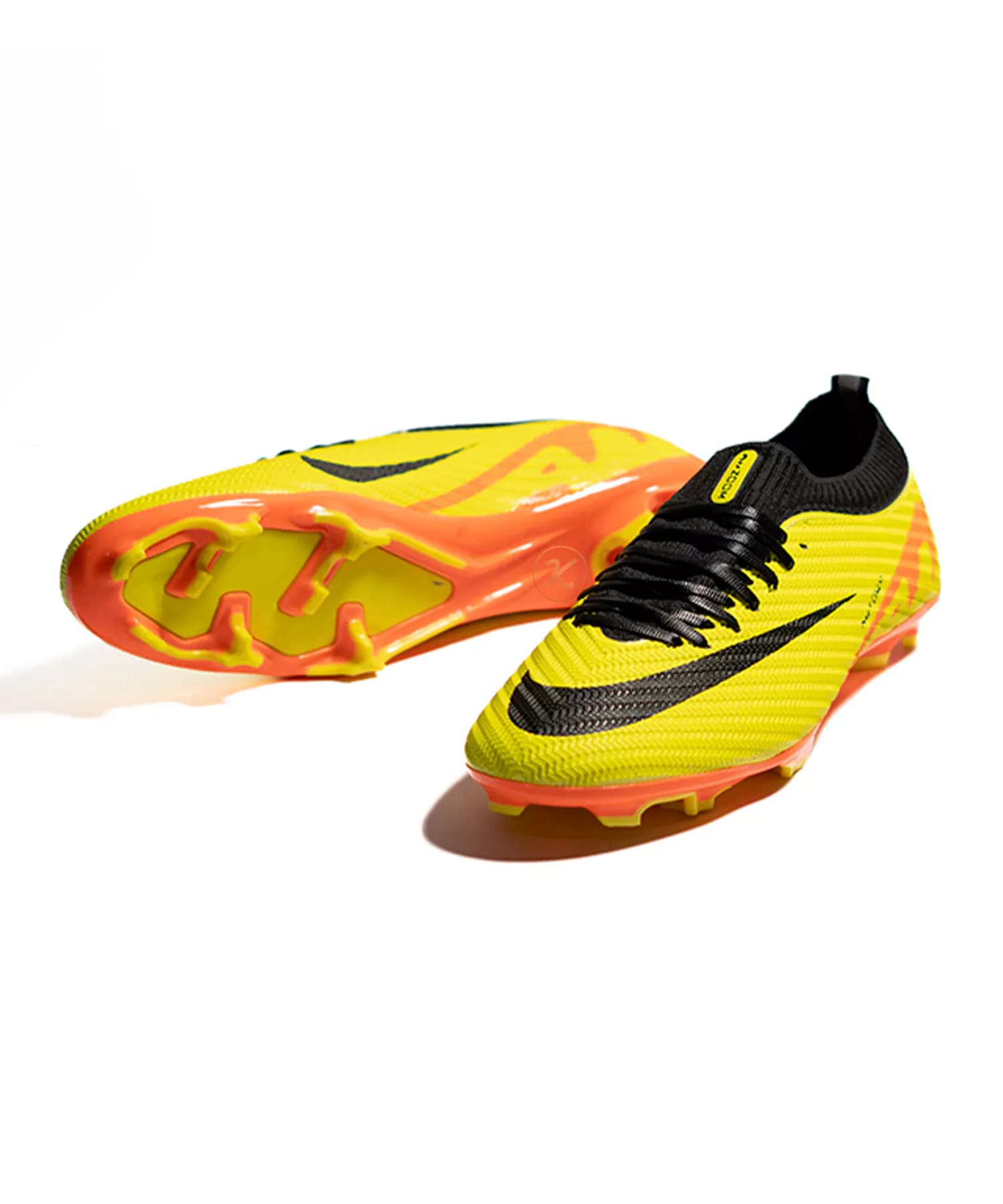 کفش فوتبال نایک ایر مرکوریال سوپرفلای زرد نارنجی Nike Airzoom — تصویر ۵