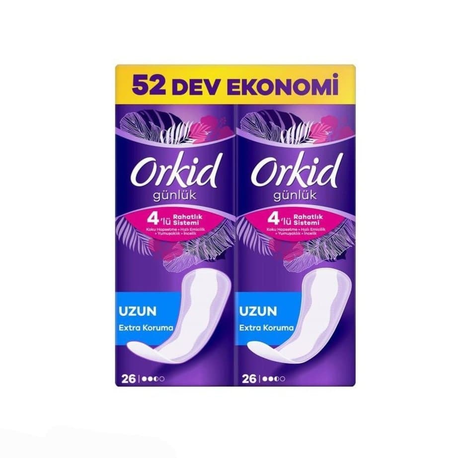 نوار بهداشتی ارکید Orkid مدل EXTRA Koruma سایز بلند، بسته 52 عددی
