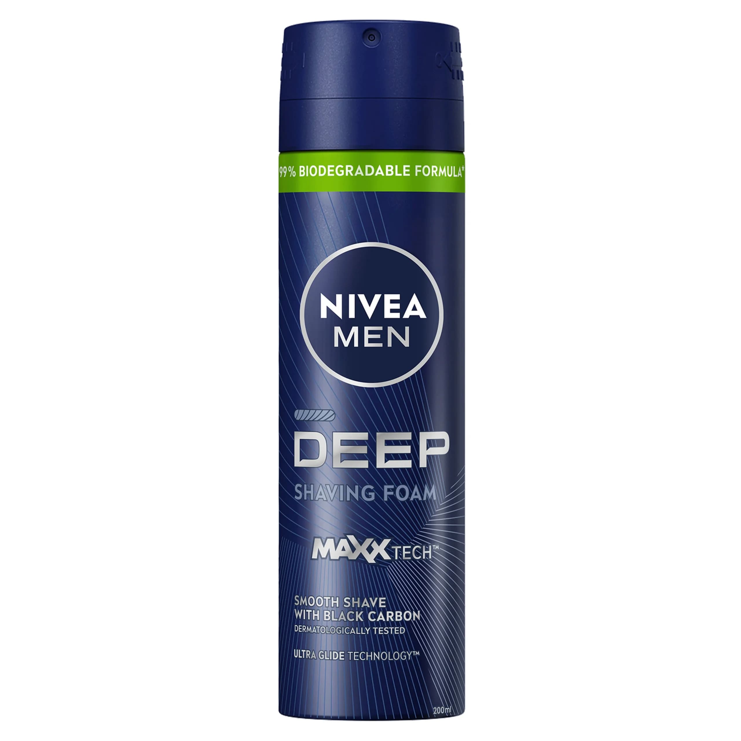 فوم اصلاح نیوا NIVEA مدل Deep Dimension حاوی کربن فعال مناسب پوست چرب، حجم 200ML