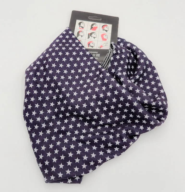 اسکارف ورزشی داخل خز طرح ستاره بنفش (Multi Function Scarf)