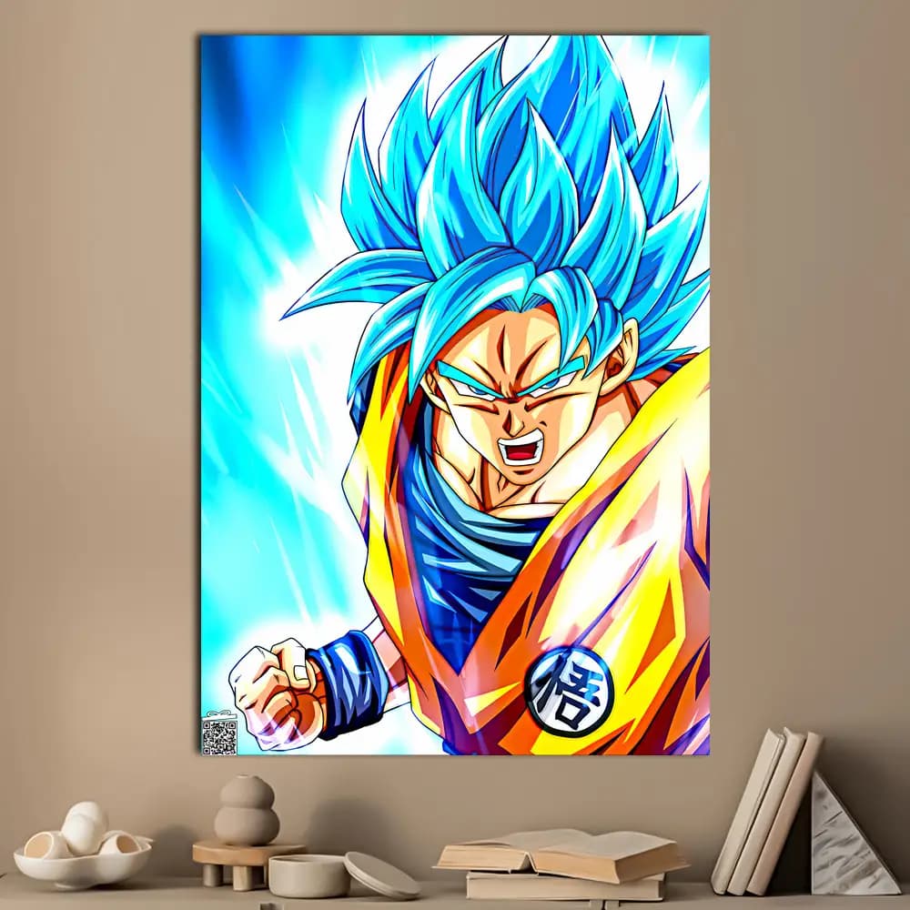 متال پوستر انیمه Goku کد A060 — تصویر ۳