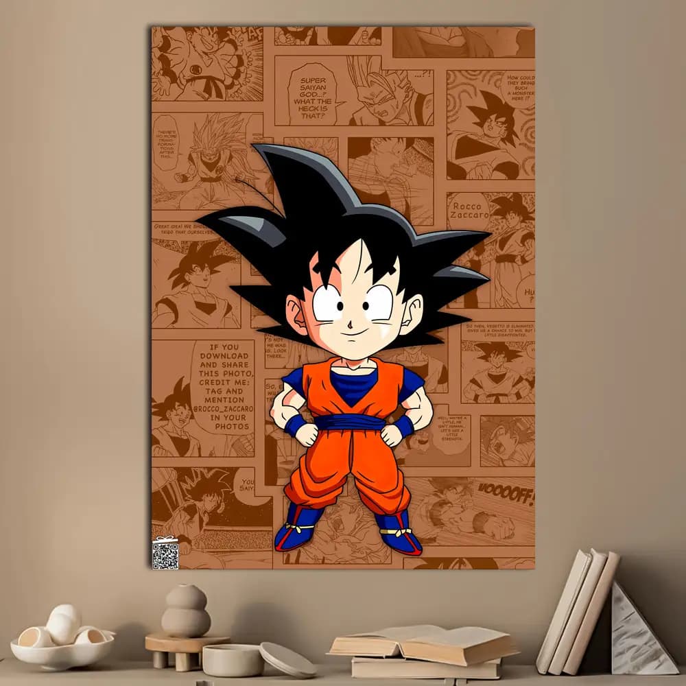 متال پوستر انیمه Goku کد A059 — تصویر ۳