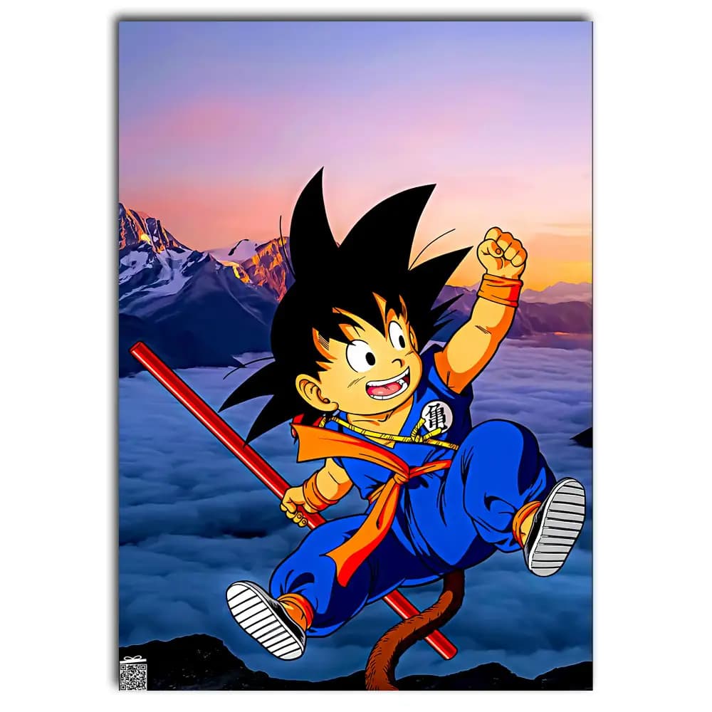 متال پوستر انیمه Goku کد A058
