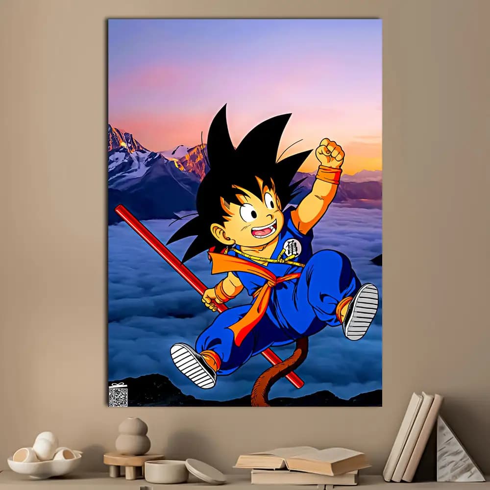 متال پوستر انیمه Goku کد A058 — تصویر ۳
