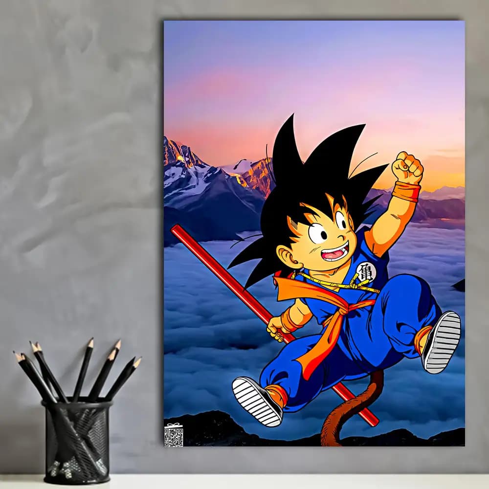 متال پوستر انیمه Goku کد A058 — تصویر ۲