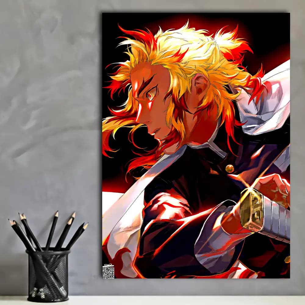 متال پوستر انیمه Demon Slayer کد A048 — تصویر ۲