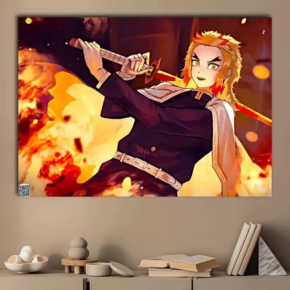 متال پوستر انیمه Demon Slayer کد A047 — تصویر ۳