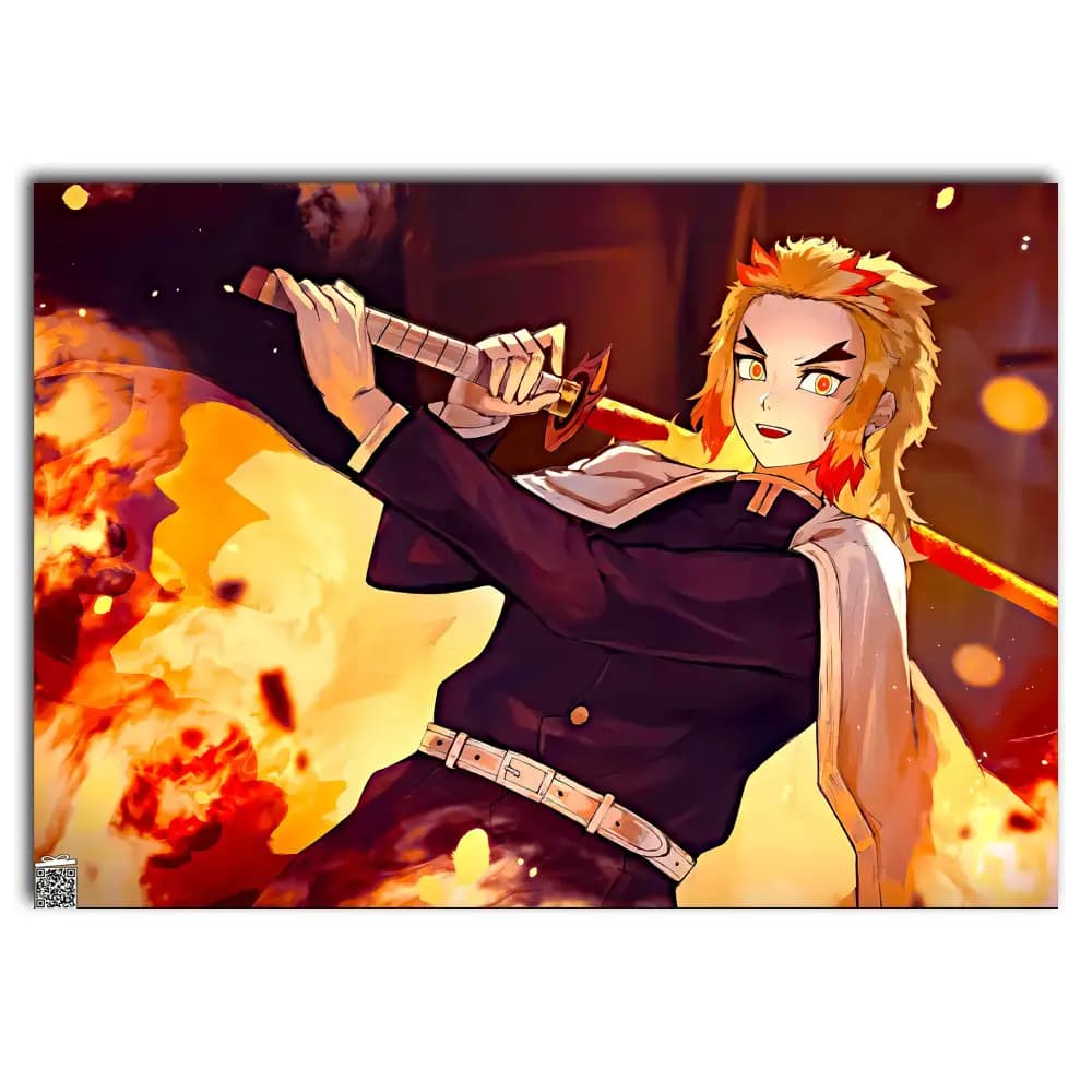 متال پوستر انیمه Demon Slayer کد A047