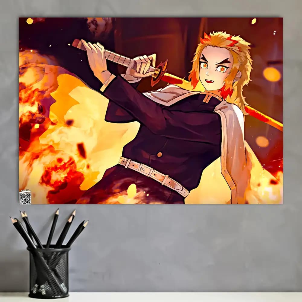متال پوستر انیمه Demon Slayer کد A047 — تصویر ۲