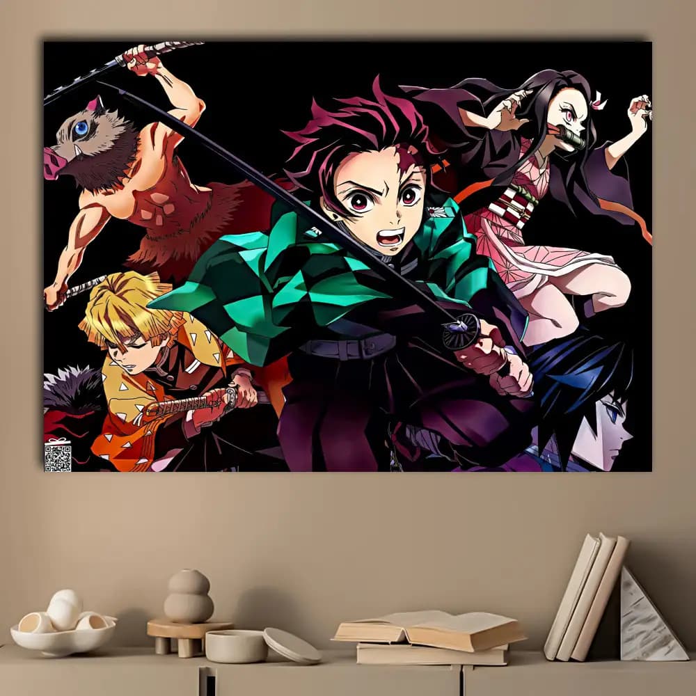 متال پوستر انیمه Demon Slayer کد A046 — تصویر ۳