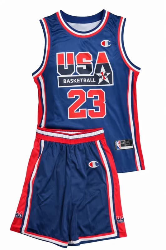 ست ورزشی بسکتبالی مردانه تیم ملی آمریکا USA Basketball 23 | سرمه ای — تصویر ۲