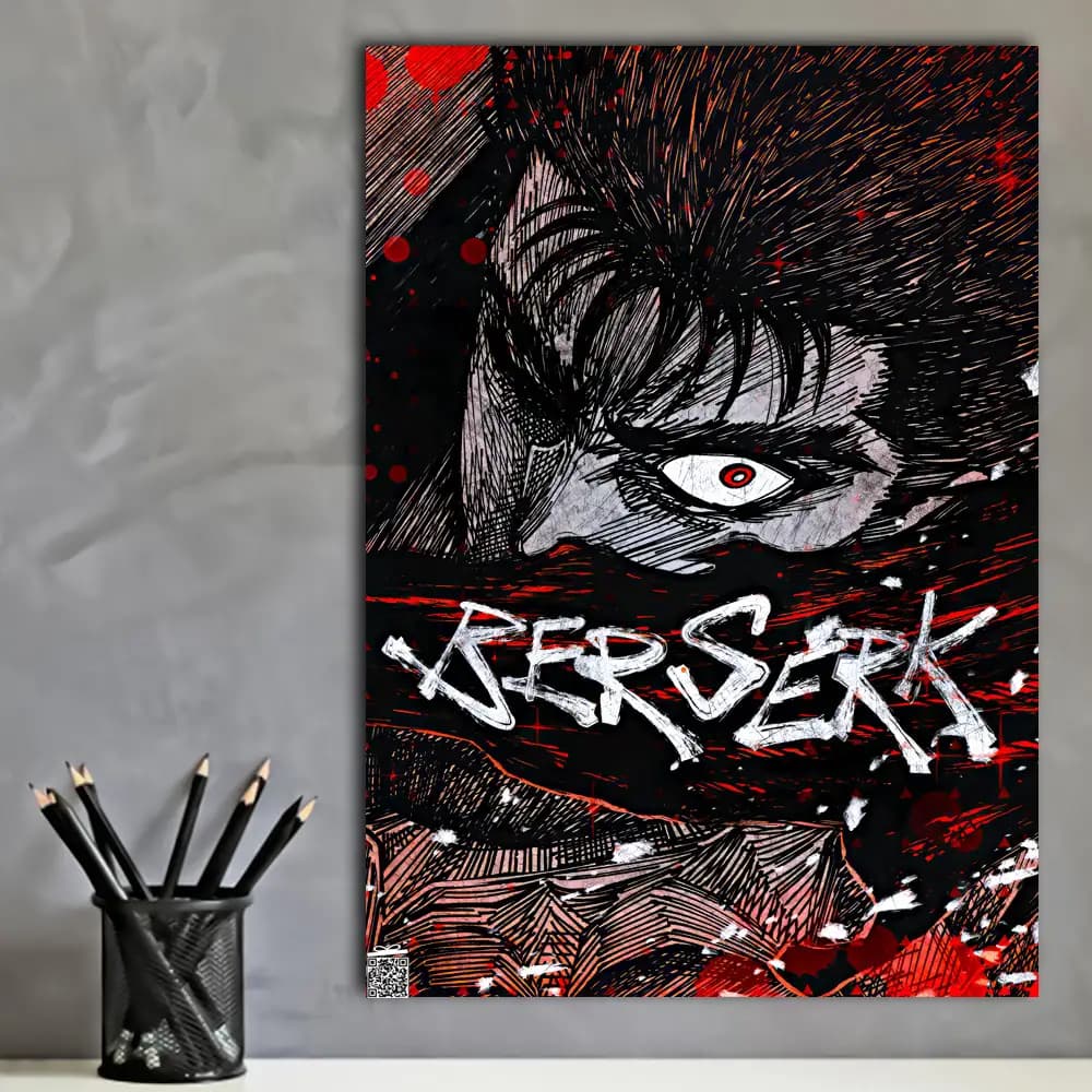 متال پوستر انیمه Berserk کد A035 — تصویر ۲