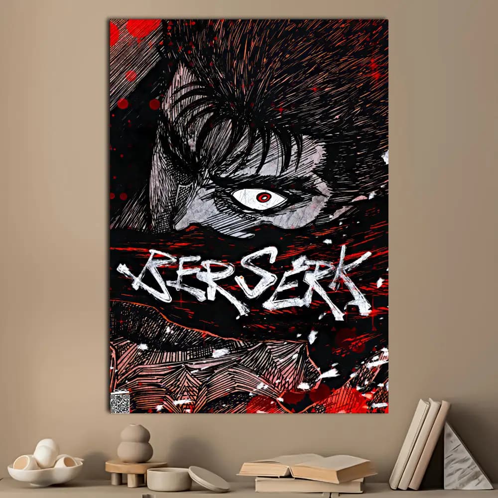 متال پوستر انیمه Berserk کد A035 — تصویر ۳