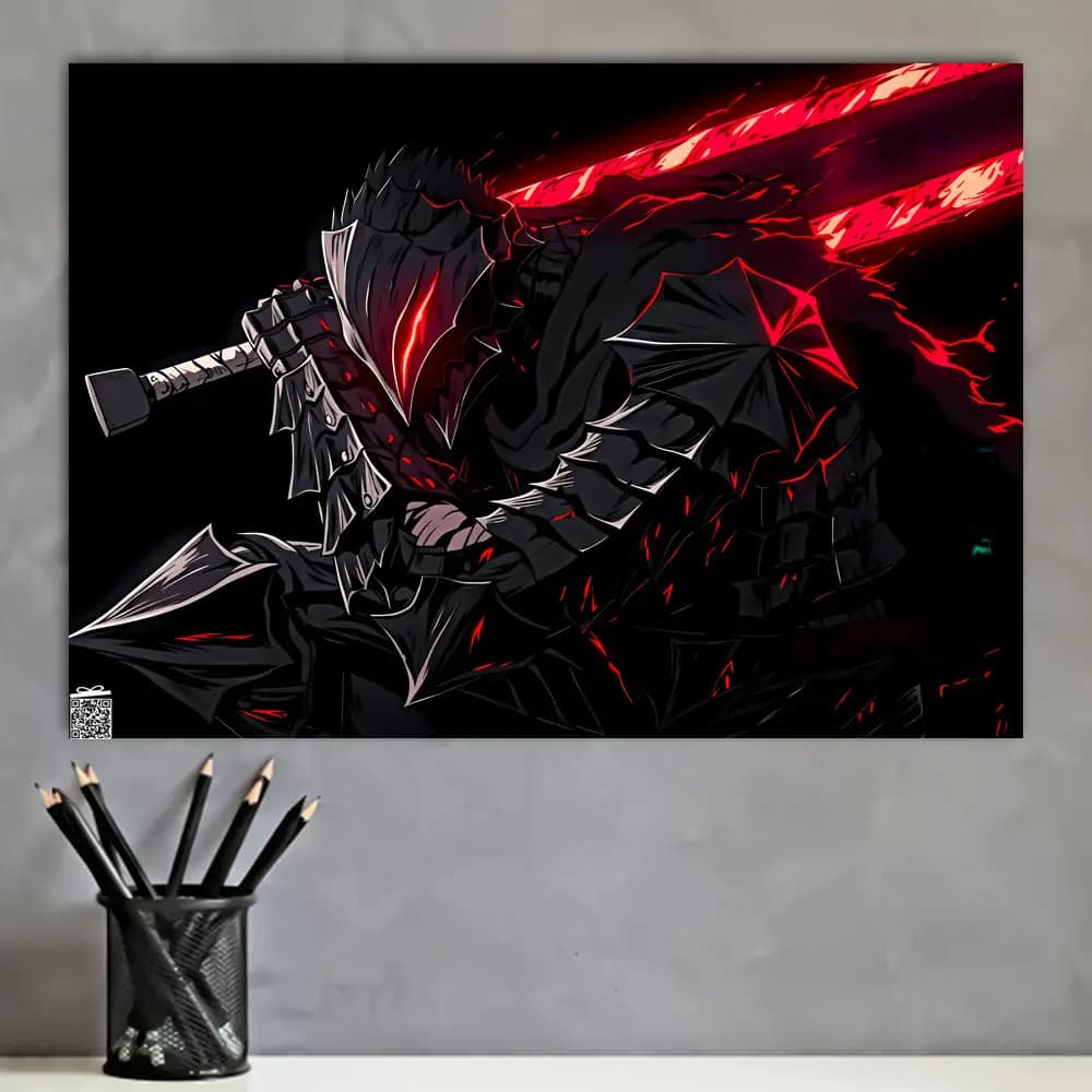متال پوستر انیمه Berserk کد A034 — تصویر ۲