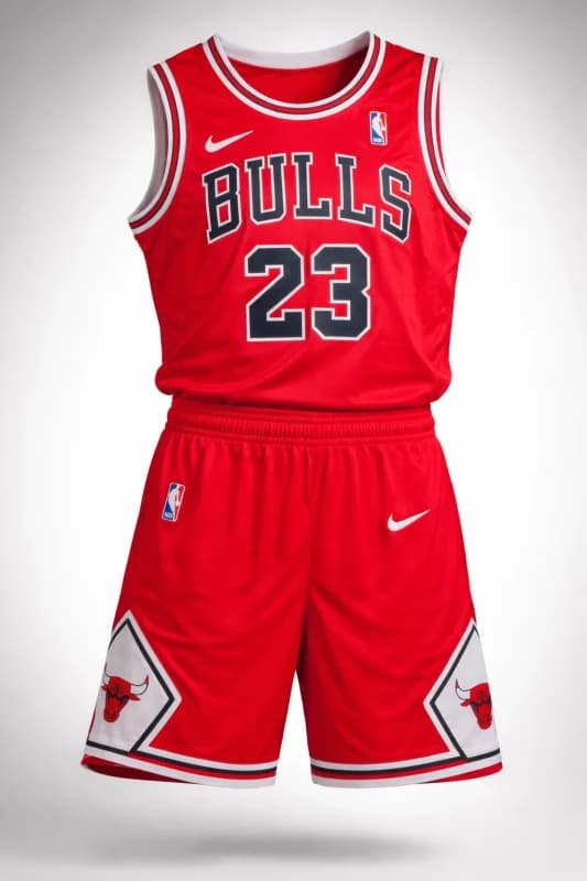 ست ورزشی بسکتبالی مردانه شیکاگو بولز Bulls 23 | رکابی و شلوارک حرفه‌ای