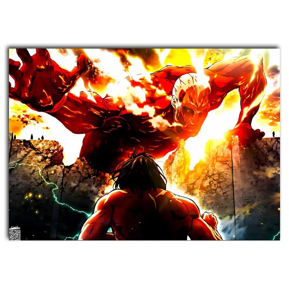 متال پوستر انیمه Attack On Titan کد A030