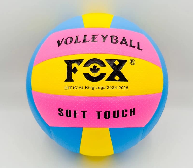 توپ والیبال سالنی فوکس (FOX) مدل Soft Touch King Lega رویه PU ژاپنی | سایز ۵ — تصویر ۲