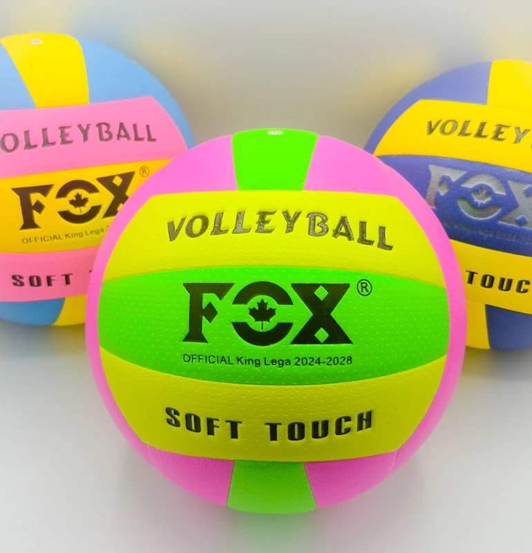 توپ والیبال سالنی فوکس (FOX) مدل Soft Touch King Lega رویه PU ژاپنی | سایز ۵