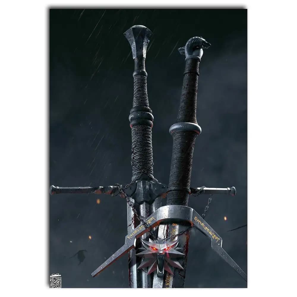 متال پوستر بازی The Witcher کد G015