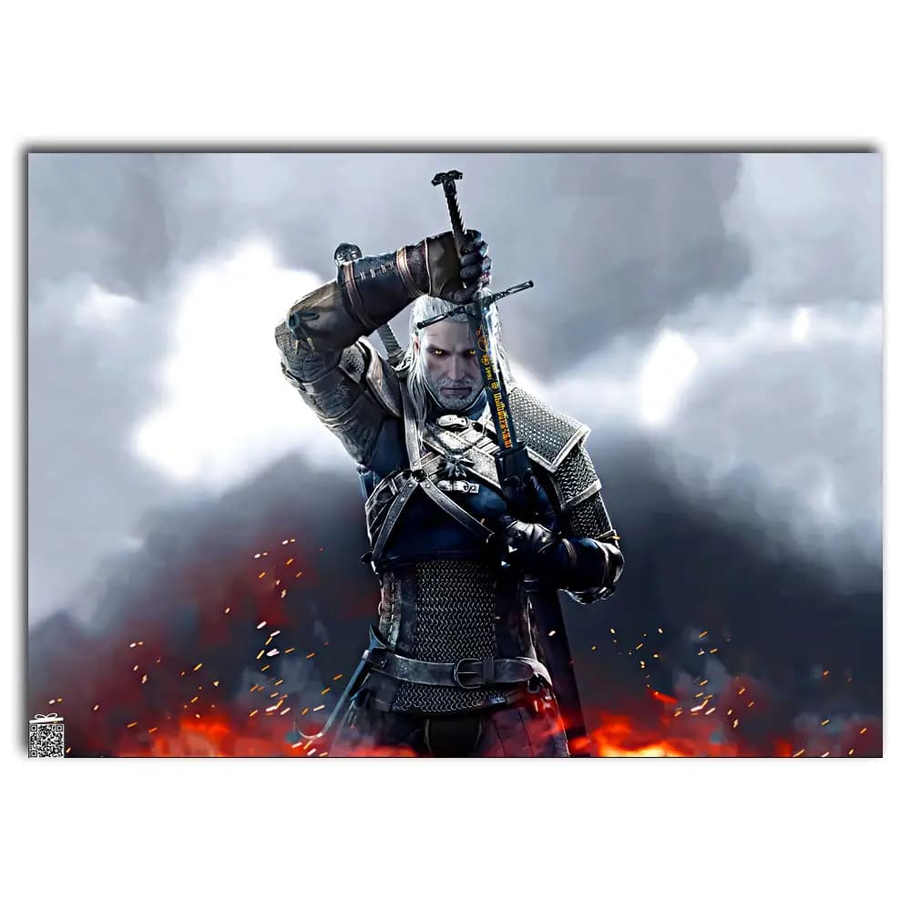 متال پوستر بازی The Witcher کد G008