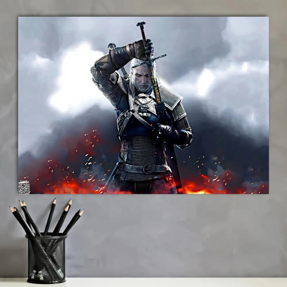 متال پوستر بازی The Witcher کد G008 — تصویر ۲