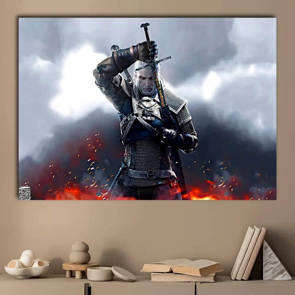 متال پوستر بازی The Witcher کد G008 — تصویر ۳