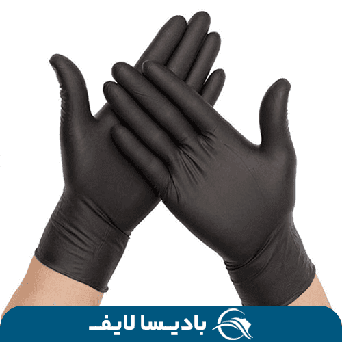 دستکش نیتریل بدون پودر بسته ۱۰۰ عددی