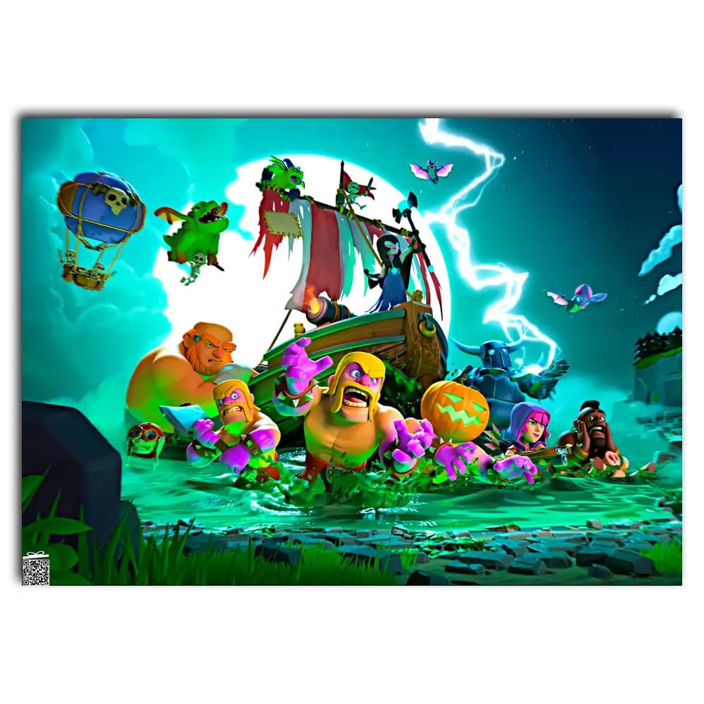 متال پوستر بازی Clash Of Clans کد G002