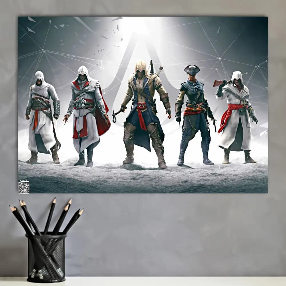 متال پوستر بازی Assassins Creed کد G001 — تصویر ۲