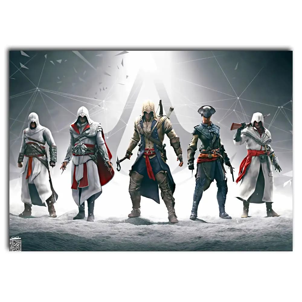 متال پوستر بازی Assassins Creed کد G001