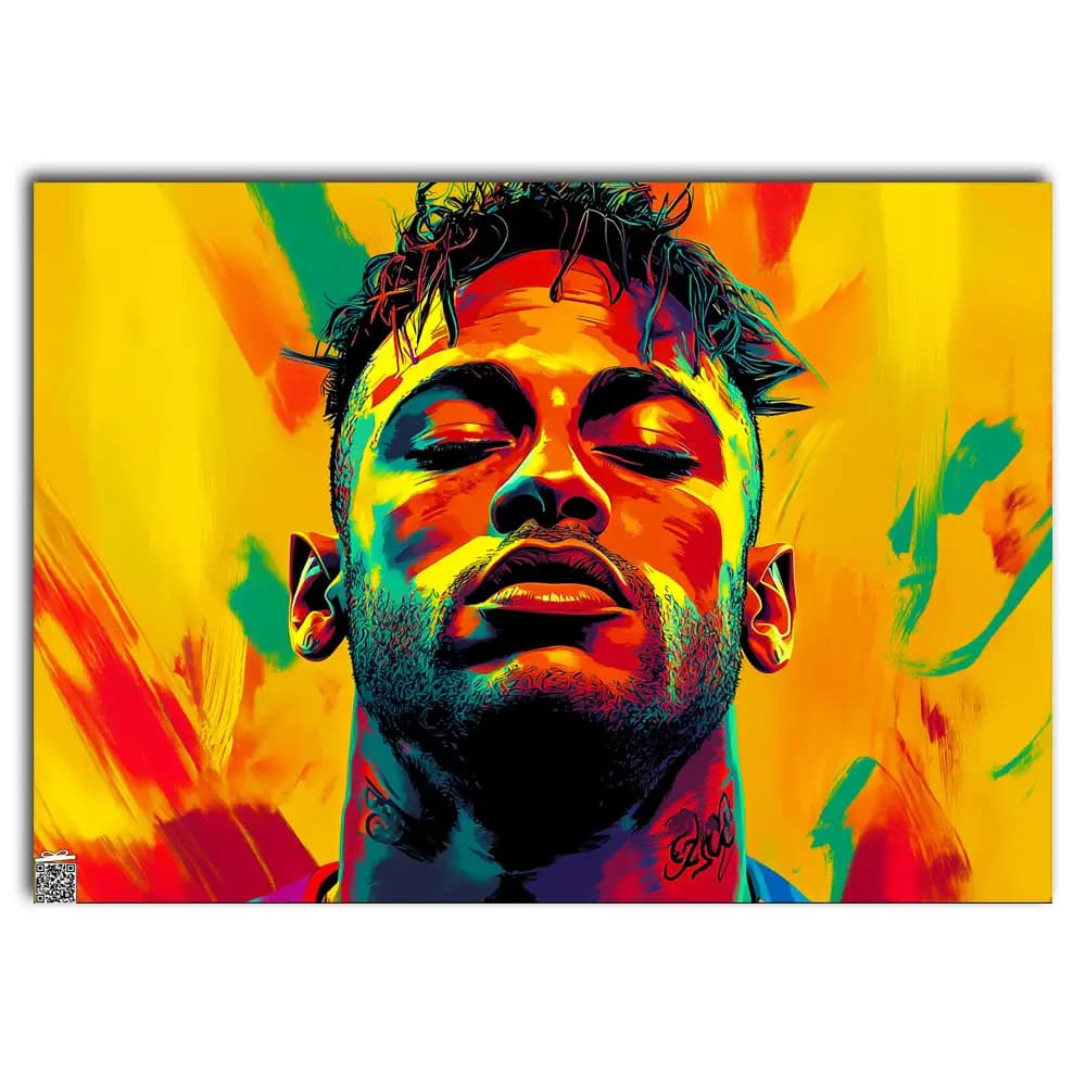 متال پوستر Neymar کد F007