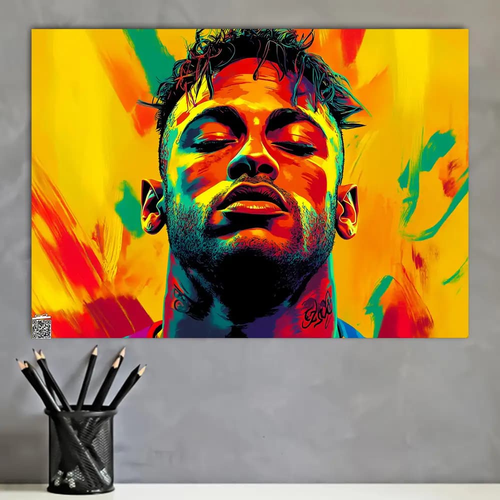 متال پوستر Neymar کد F007 — تصویر ۲