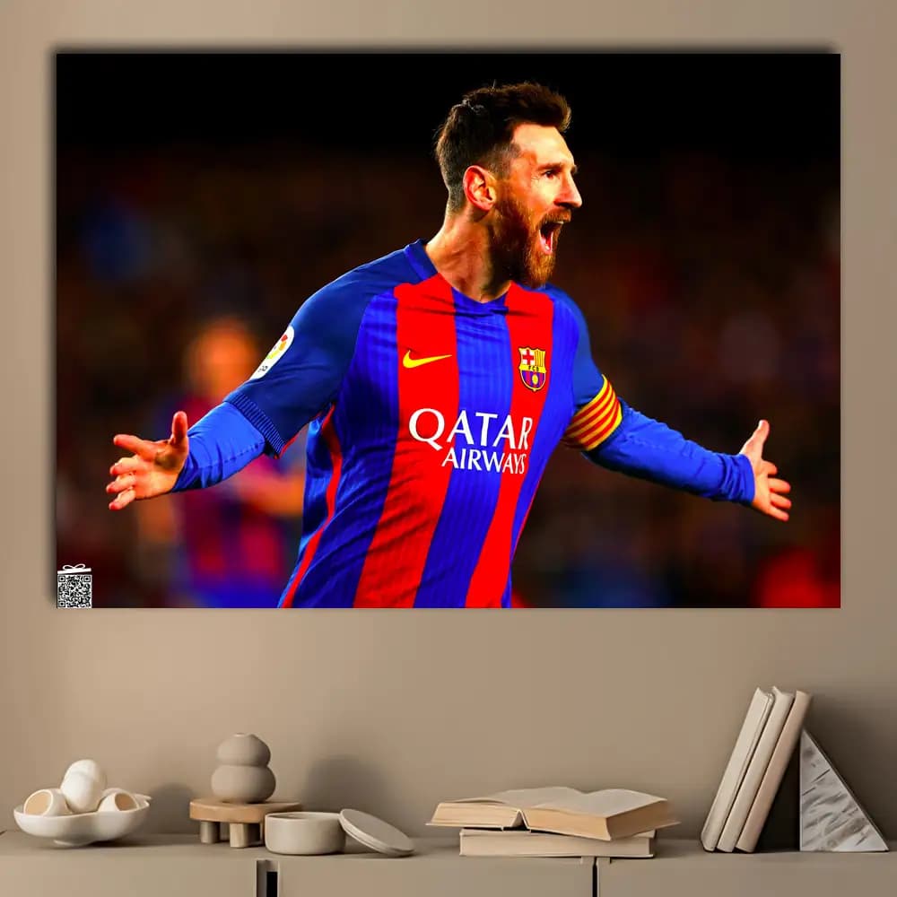 متال پوستر Messi کد F005 — تصویر ۳