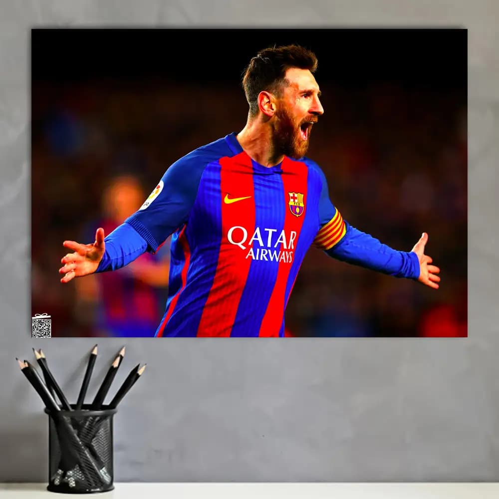 متال پوستر Messi کد F005 — تصویر ۲