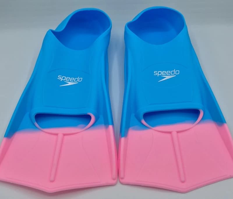 فین شنا قدرتی اسپیدو (Speedo) طرح آبی صورتی | سیلیکون نرم و منعطف