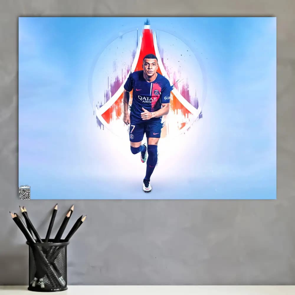 متال پوستر Mbappe کد F004 — تصویر ۲